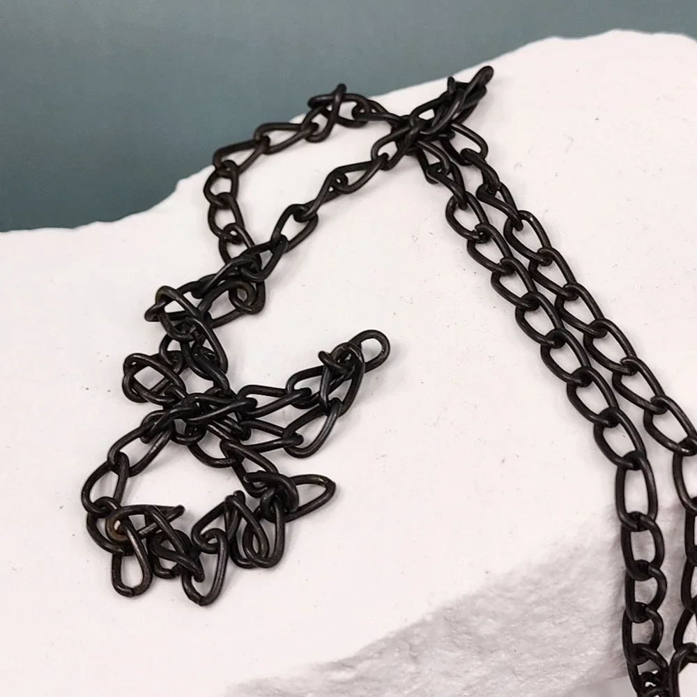 Large Egyptian Ankh Cross Pendant Necklace Antiqued Bronze Tone Statement
